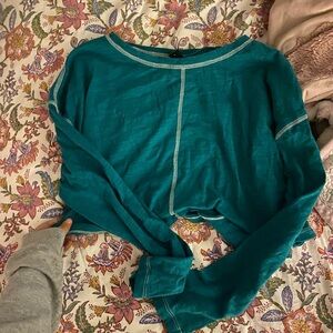 Teal Long Sleeve Women's Top